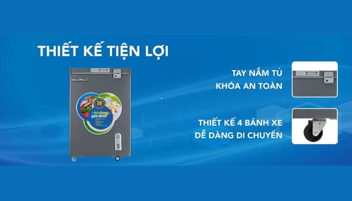 Tủ Đông Hòa Phát 107 Lít HCF 106S1ĐSH/ HPF AD6107G